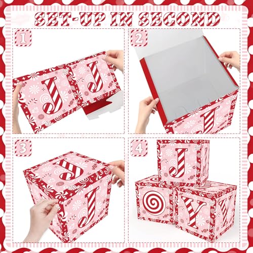 Boîtes à sucre d'orge de Noël boîte métallique de rangement pour biscuits