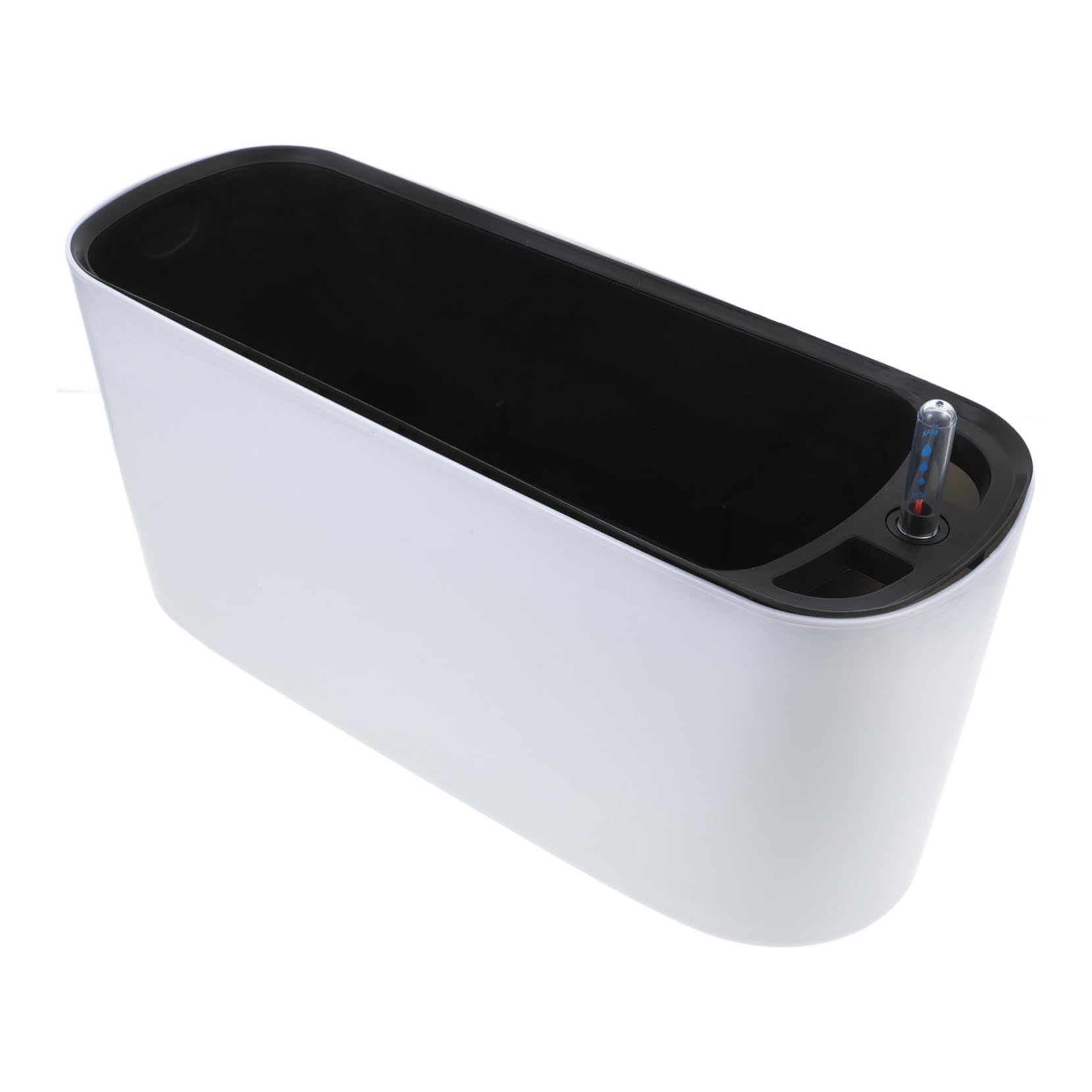 Toddmomy Pot de Fleur Auto Irrigant Rectangulaire avec Indicateur de Eau Pot pour Balcon et Intérieur Auto Arrosage Pratique pour Plantes et Fleurs Moyenne Blanc
