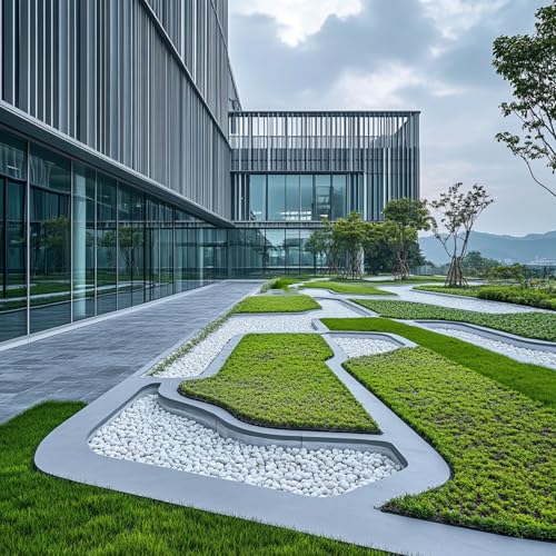 LOOIOOJ ホワイトナチュラルリバーロック、1-1.5インチ 植物、庭、造園用装飾石 – 20ポンド、水槽、花瓶、クラフト、ホームデコレーション、アウトドア造園に最適 [5]