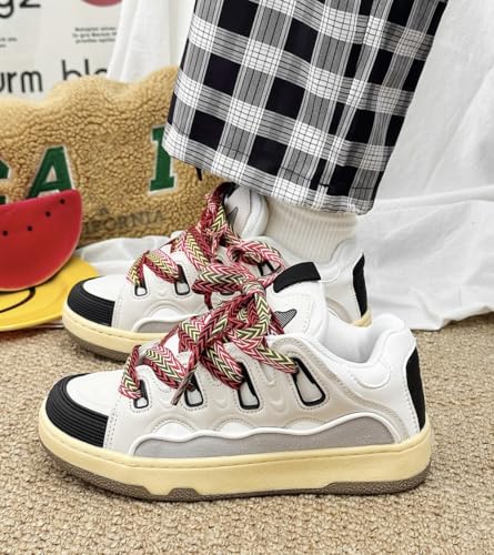Cute Shoes Y2k Sneakers Chunky Sneakers for Women Anti-Slip Comfort Travel Outdoor Sport Unisex US 5.5-9.5 5