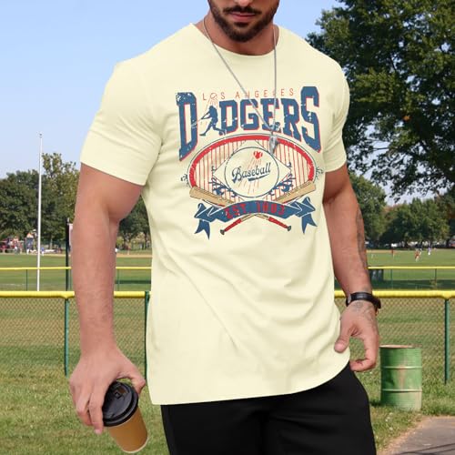 Baseball Shirts for Men Game Day Baseball Fan Shirt Mens Casual Baseball Team Short Sleeve Tees3