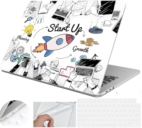 MOCA Compatible Case for M5 2026 2025-2023 MacBook Air 15 inch M4 M3 M2,A3448 A3241 A3114 A2941 Plastic Hard Shell for 15.3 inch MacBook Air M2 Cover (Start Up)