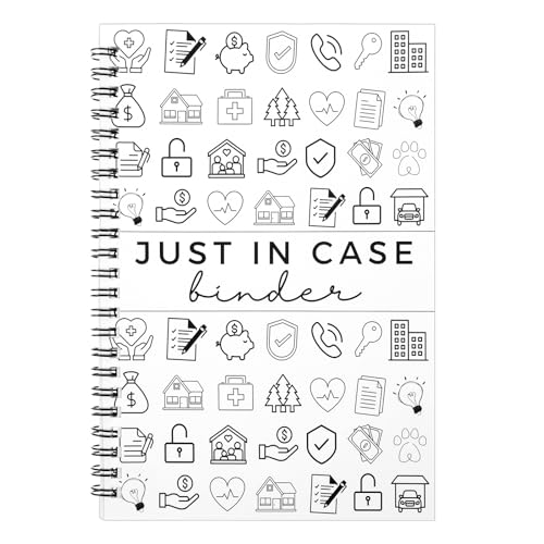 End of Life Planner 7.9x5.9 Peace of Mind Planner Spiral End of Life Planners with Tabs for Senior Guided Estate Planning Organizer for Final Arrangements & Important Affairs