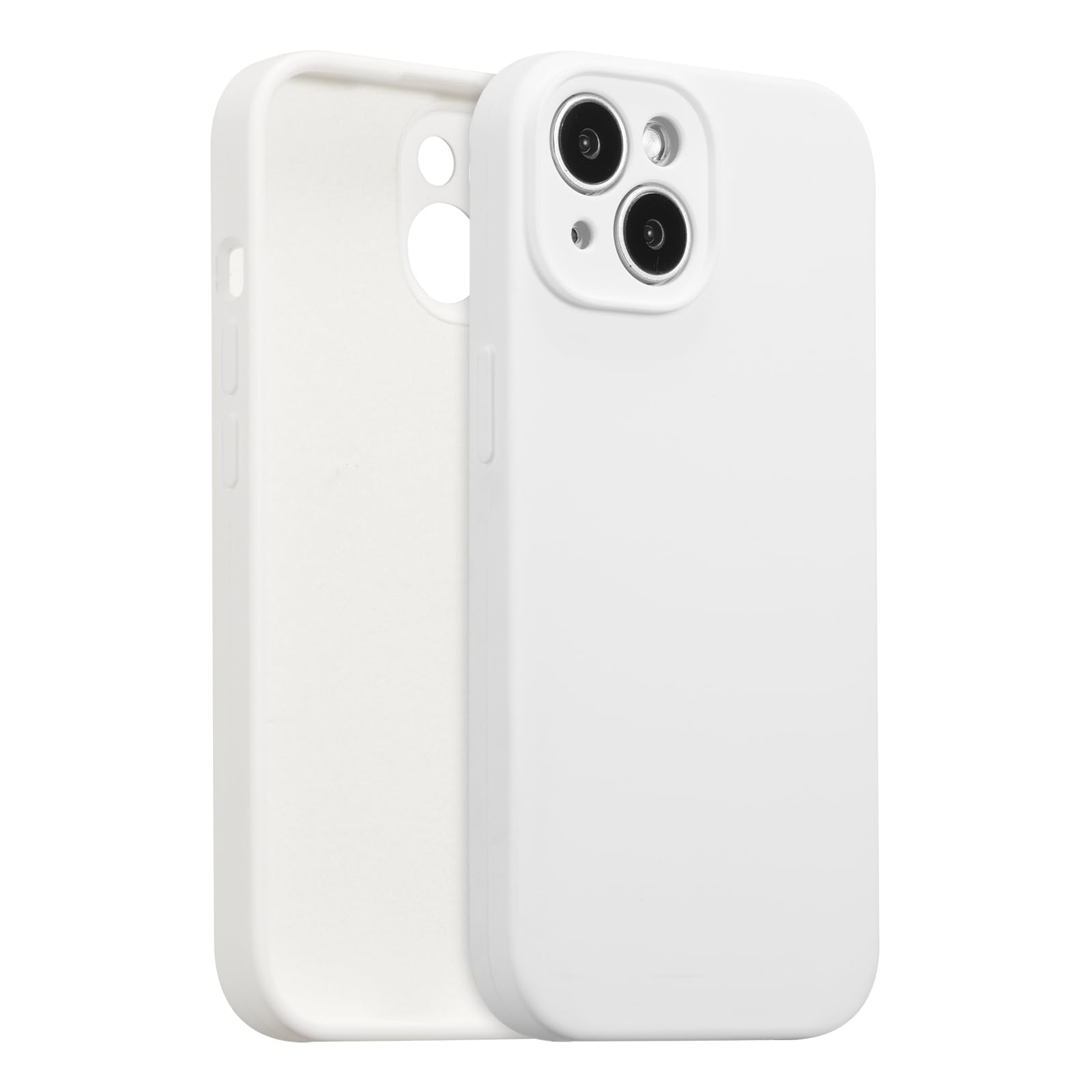 UCASONG for iPhone 13 Case Silicone,with [Full Camera Protection][Soft Anti-Scratch Microfiber Lining],Liquid Silicone Ultra Slim Shockproof Phone