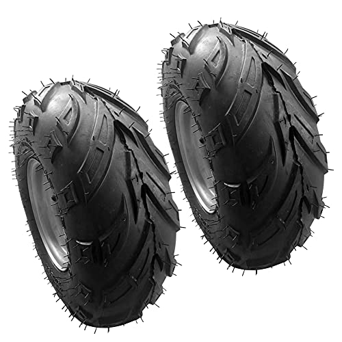 Togarhow 2 Pack of 145/70-6 6inch Tubeless Tires Wheels with Rim Suitable for ATV Go-Kart Mini Bike ATV Lawn Tires