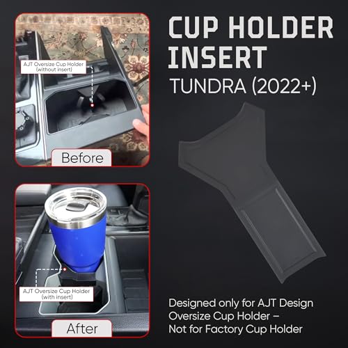 Insertar Portavasos AJT DESIGN para Tundra 2022+ - Negro miniatura 3