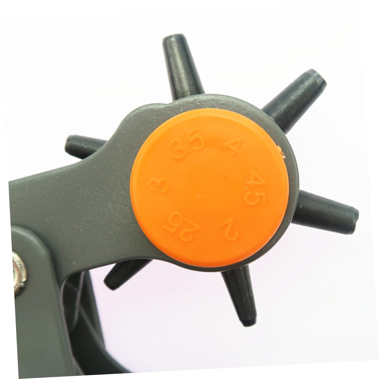 Housoutil Leather Hole Punch Plier Tool Revolving Puncher for Belts Shoes Clothes Durable Design with Pure Gasket for Crafting and DIY Projects