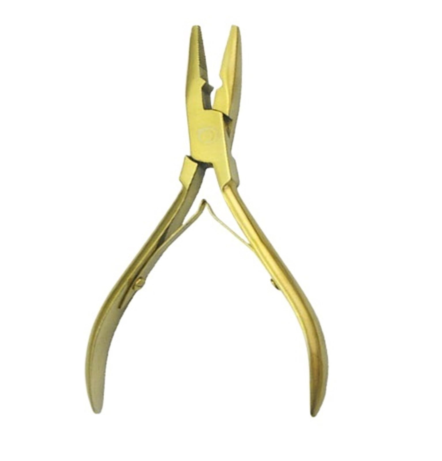 Lizhayg Gold Hair Extension Pliers Professional Hair Extension Plier Weft Application Pliers Micro Link Beads Closer Plier(Gold)