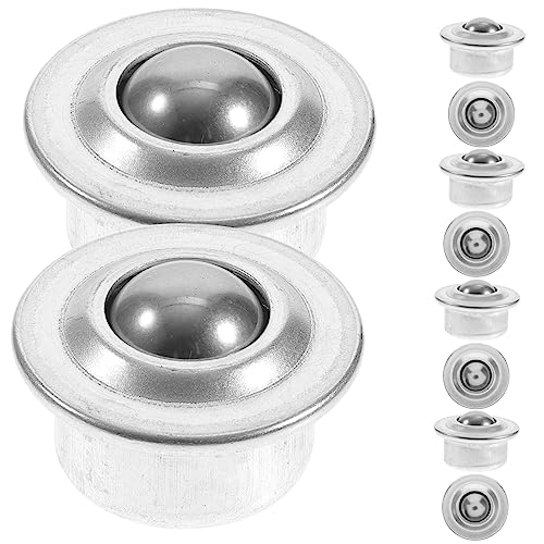 VILLFUL 10pcs Bearing Casters Roller Balls Bearings Roller Transfer Table Bearing Rollers Precision Ball Bearings Precision Bearings Units and Roller Bearing Steel Ball Bearing Castors