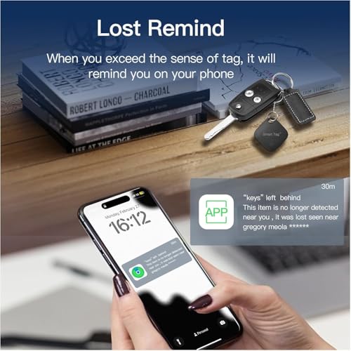 Image of Air Tracker Tags 4 Pack (iOS Only, Not for Android) Bluetooth Luggage Tracker Tags Works with Apple Find My, Key Finder and Item Locator for Luggage, Backpack, Suitcases, Replaceable Battery