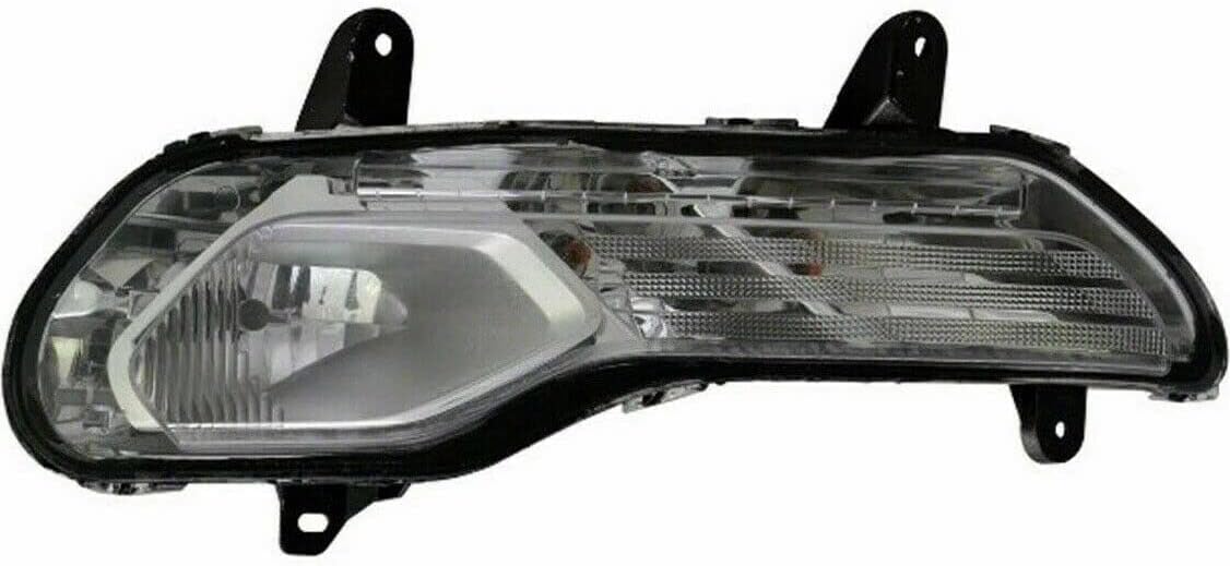 Driver Side Fog Light Compatible With 2013 2014 2015 2016 Ford Escape, Bumper Fog Light, Black Housing Left Fog Headlamp Replacement for CJ5Z-13201-CCP, FO2520189