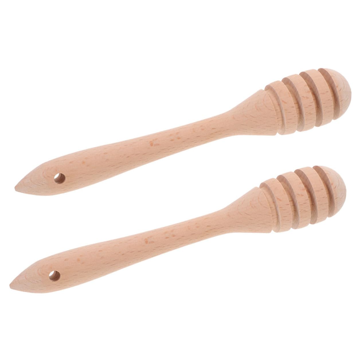GRIRIW Elegant Wooden Honey Stir Stick Honey Dipper Stick Perfect for Syrup Jam