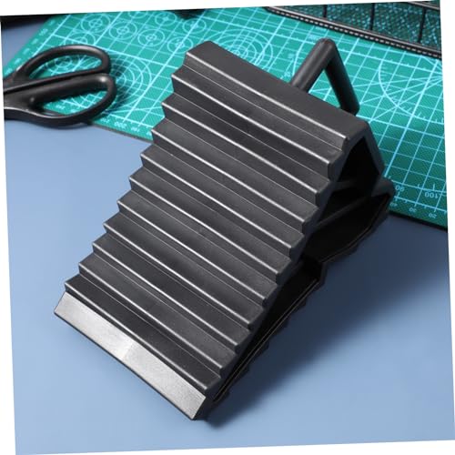 TOYANDONA 2pcs Rubber Stop Control Flat Tire Boosters Car Parking Stop Rv Wheel Stabilizer Parking Stopper for Garage Wheel Blocks Wheel Chocks for Cars Car Cleaning Supplies Tire Brkg Black2