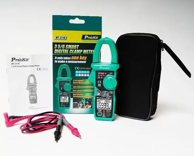 Miniatura 8 de Proskit MT-3110 Medidor de abrazadera digital de alta precisión Multímetro digital amperímetro AC y DC medidor universal