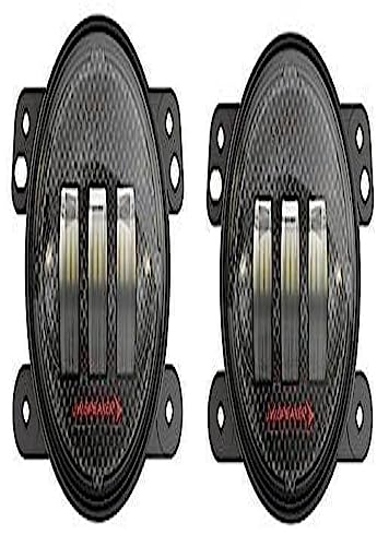 J.W. Speaker 0554413 Model 6145 J2 12V SAE/ECE LED Fog Light with Carbon Fiber Inner Bezel - 2 Light Kit