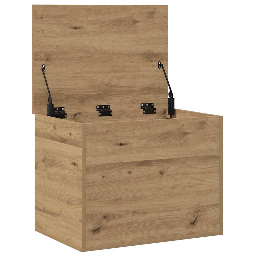 vidaXL Caja de Almacenamiento Roble Artisan 60 x 42 x 46 cm, Caja de Almacenamiento Moderna, Organizador Rectangular, Solución sin Desorden, Espacio Ample, Diseño Compacto