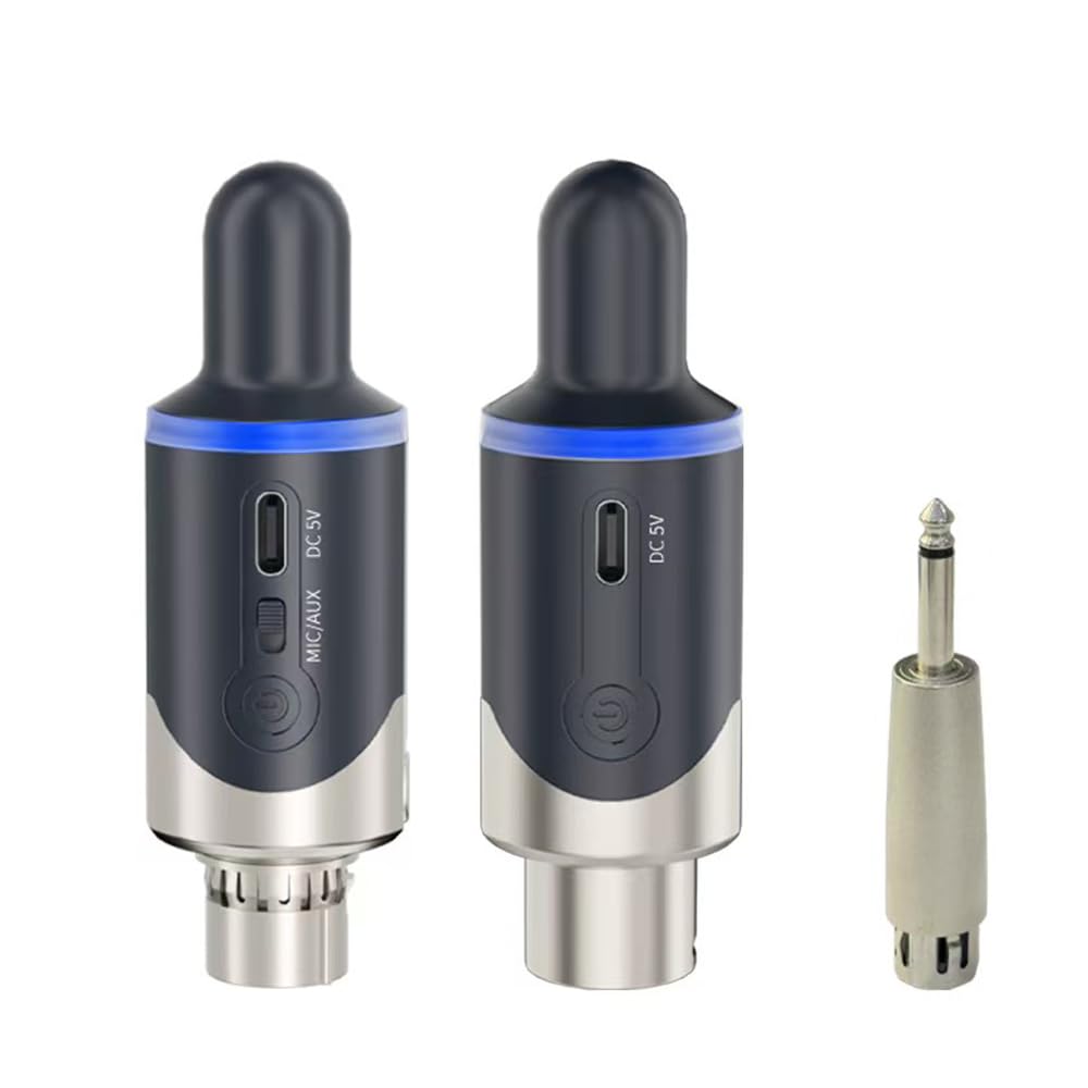 有線が無線にワイヤレスマイクシステムXLRコネクター付き2.4GHz長距離USB Amazon.co.jp: ワイヤレスマイクシステム送信機と受信機 UHF XLR 充電