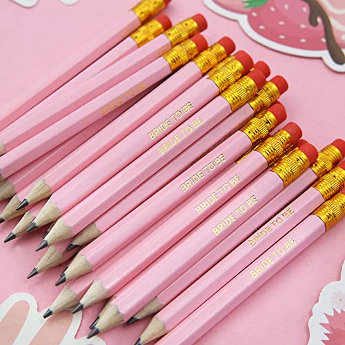 50 Lápices de Grafito Rosados para Bodas miniatura 6