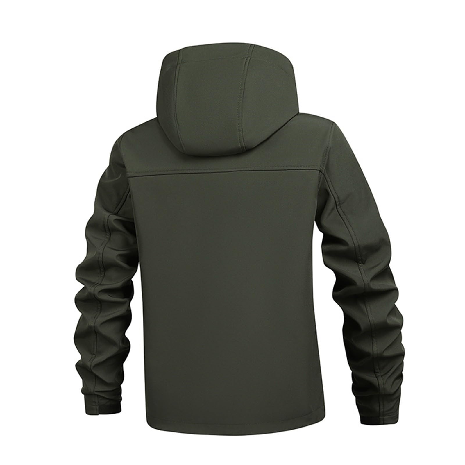 Generisch Chubasquero para hombre, chaqueta de senderismo impermeable y resistente al agua, práctica chaqueta softshell multifuncional, chaqueta de trekking con bolsillos con cremallera, anorak