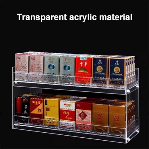 Expositor de cigarrillos transparente para pared organizador de metacrilato 61cm 5