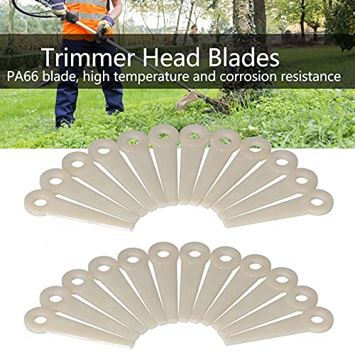 Sunicon 24Pcs Lawn Mower Blades, Plastic Cutter Blades Lawn Mower Head Blade Replacement for 4111‑007‑1001 – Bild 6