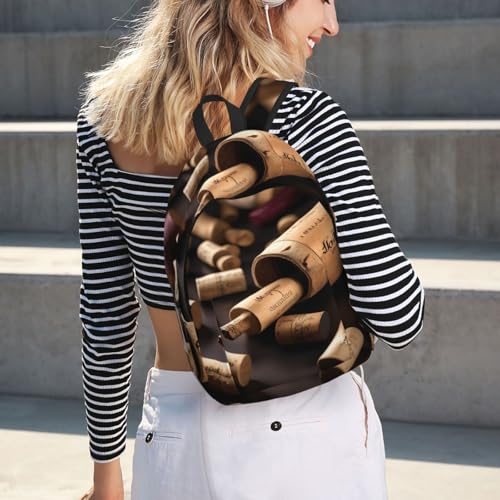 Sac à dos de voyage décontracté au motif imprimé liège unique - 7