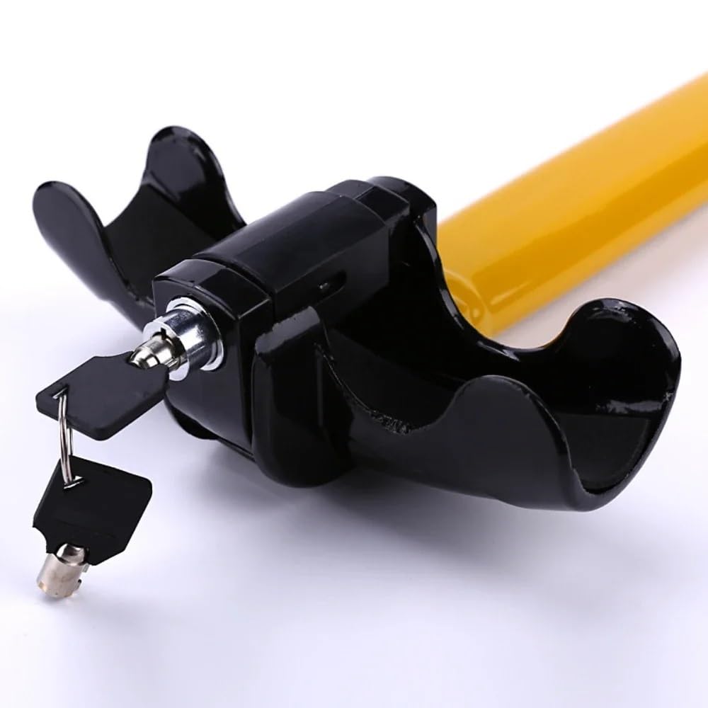 Antivols de voiture Serrure rotative de sécurité antivol en acier inoxydable, robuste, pour volant de voiture