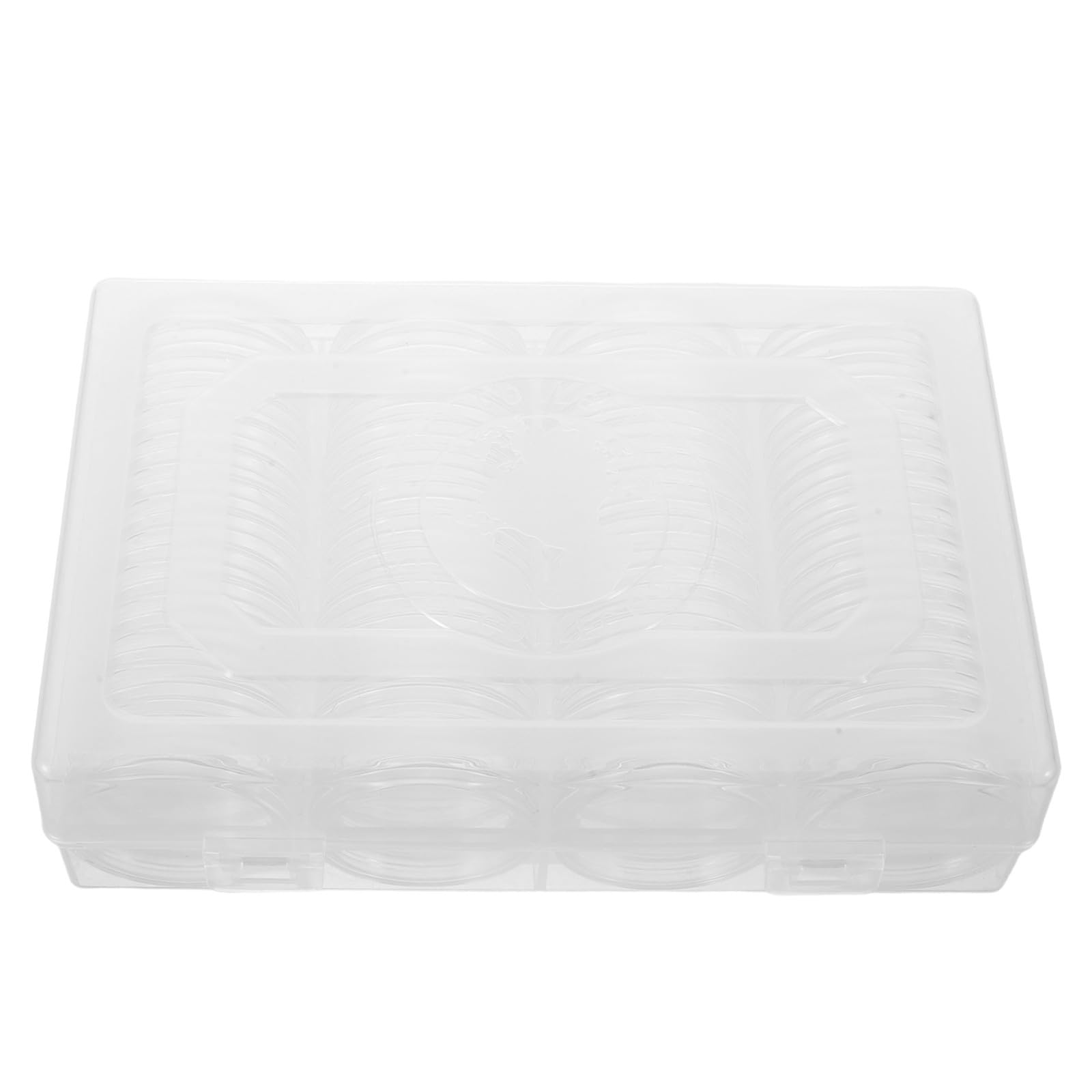 Soportes para Cápsulas de Monedas de 41mm con 60 Piezas de Plástico y Organizador