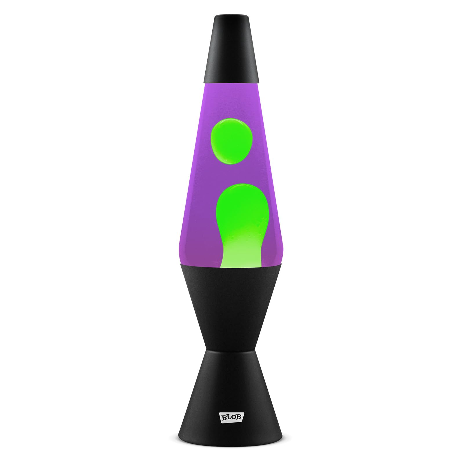 Blob Lamps Liquid Motion Lamp Vintage Green Wax Purple Liquid Matt Black Metal Base & Cap 14.5 Mood Lamp Light