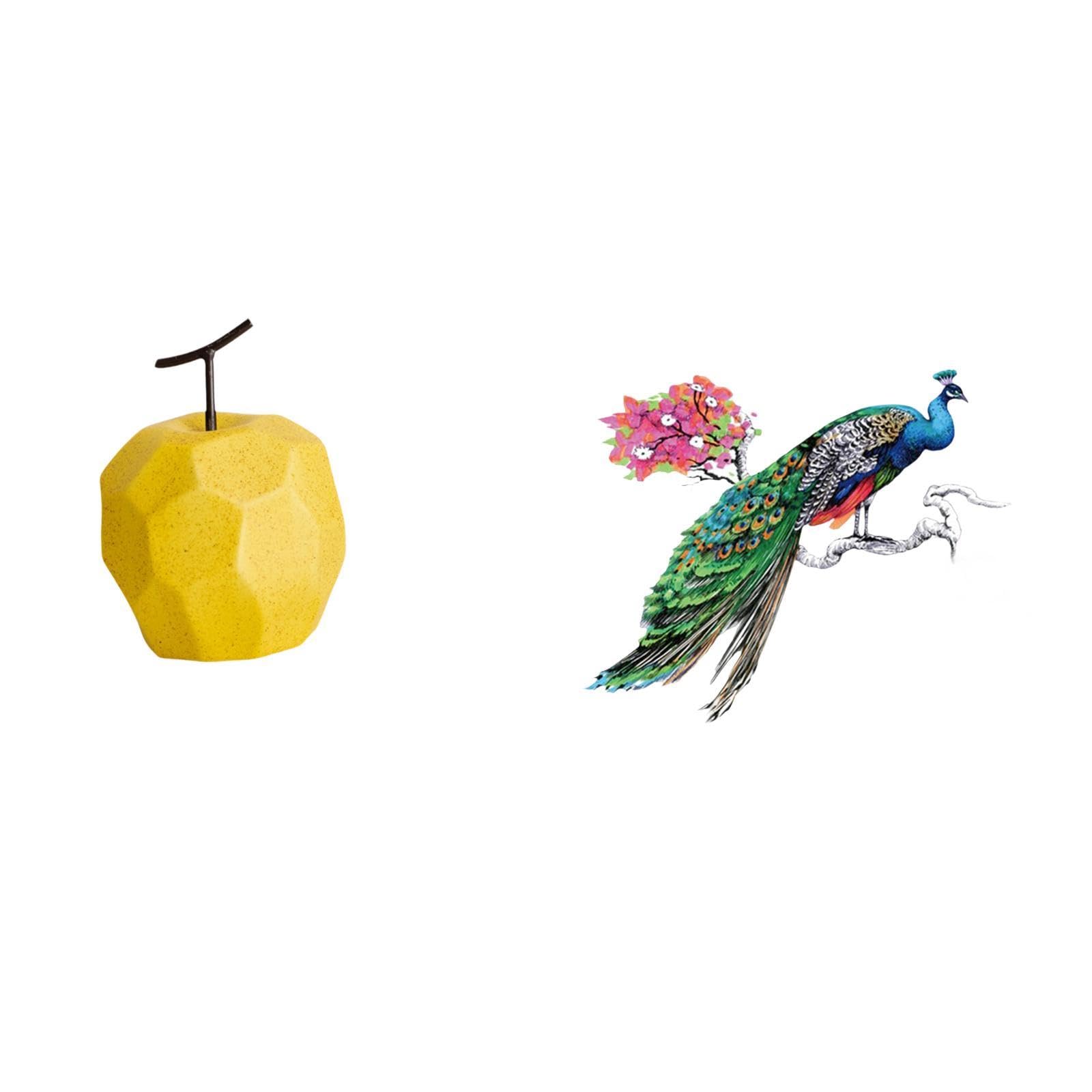 Bnf® Porcelain Fruit Sculpture Ornament Statue Geometric Decor for Festival Office and Retro Decorative PVC Wall Sticker for Living Room Kitchen Sofa TV Background|Home & Garden|Home Dcor-image-30