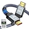 Highwings – Cable HDMI DE 8 K, 48 Gbps, 6.6 pies / 2 metros, cable trenzado HDMI de ultra-alta velocidad, 4 K a 120 Hz, 8 K a 60 Hz, DTS:X, HDCP 2.2 y 2.3, HDR 10; compatible con Roku TV / PS5 /HDTV / Blu-ray