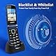 ULEWAY Seniorenhandy Klapphandy ohne Vertrag,GSM Großtasten Mobiltelefon SOS Notruffunktion,Taschenlampe,FM Radio,2.4 Zoll Dual Display Handy für Senioren (Blau)(mit Ladestation)