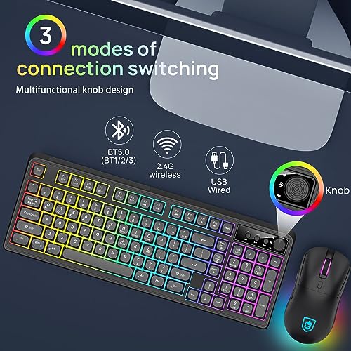 Teclado Gamer BT98 KOLMAX Conectividad Bluetooth miniatura 2