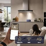 CIARRA CBCS9102 Classe A+++ Cappa Aspirante 90 cm - 709m³/h WiFi 61dB - 2