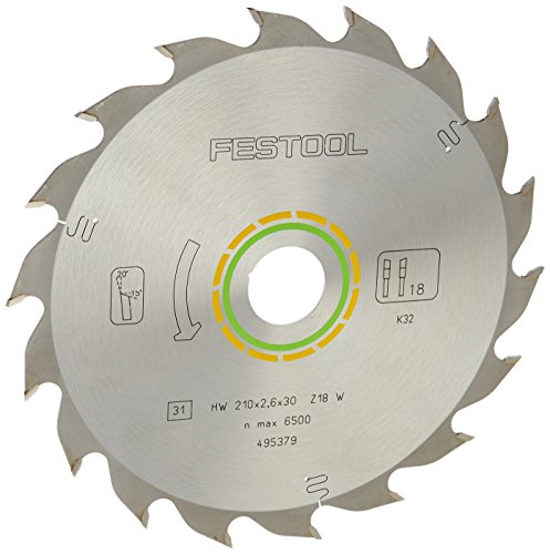 Festool 495379 Standard Ripping Blade for TS 75 Plunge Cut Saw - 18 Tooth