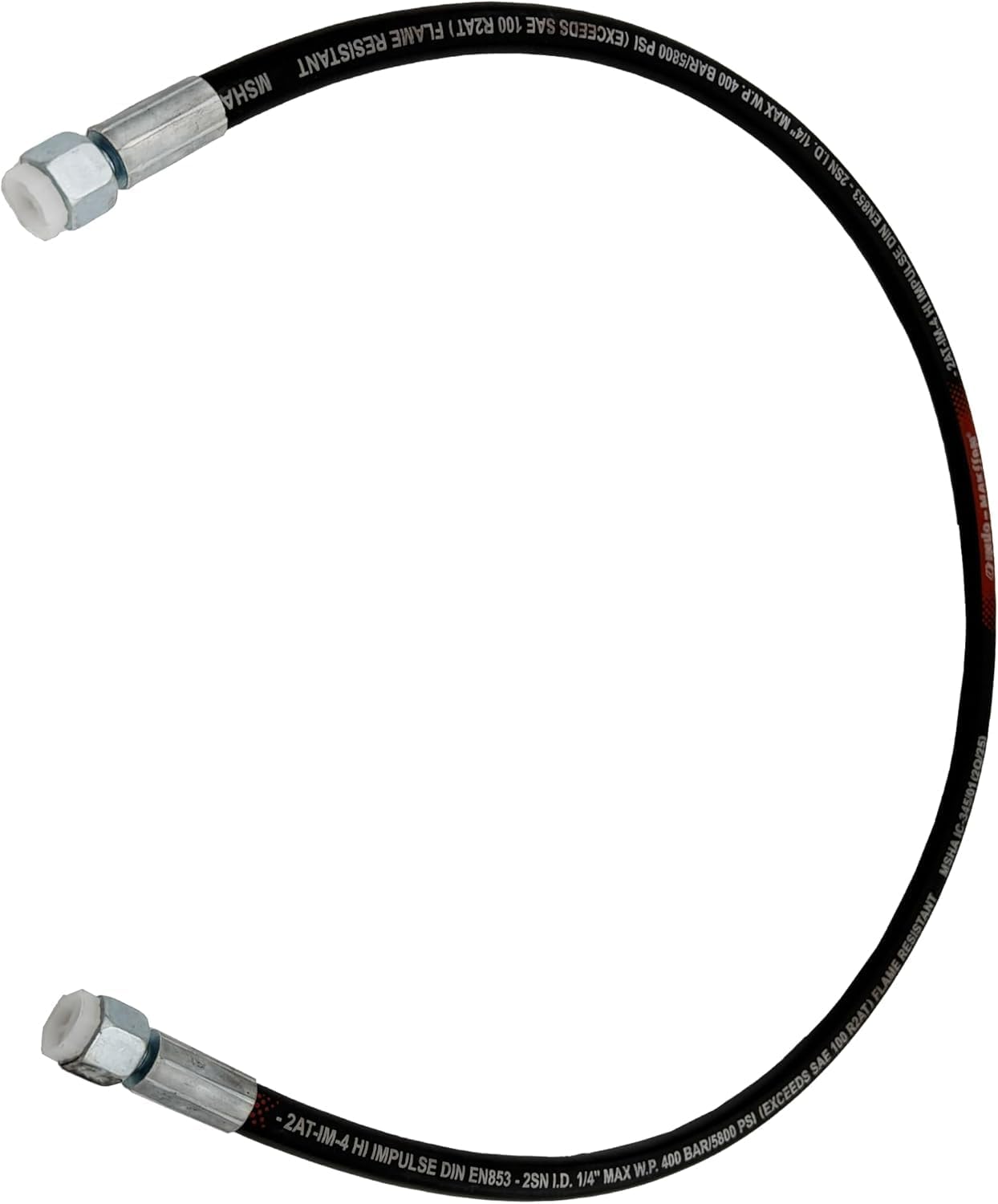 Heavy Duty Hydraulic Hose Set for JCB 3CX Backhoe 1/4 BSP 1050mm Pipes