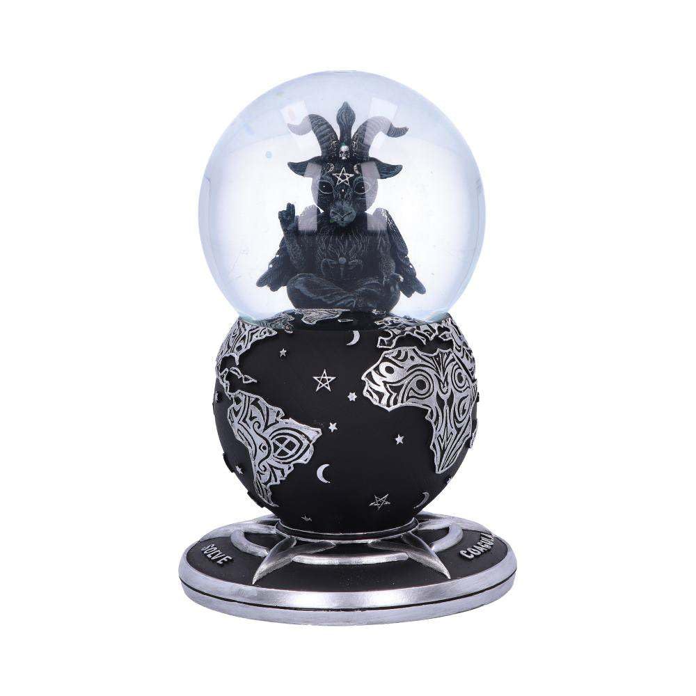 Nemesis Now Black Cult Cuties Baphoboo Snow Globe 18.5Cm, Resin, Baphoboo Snow Globe, Baby Baphomet Giftware, Perfect For Any Macabre Collection, Cast In The Finest Resin, Expertly Hand-Painted