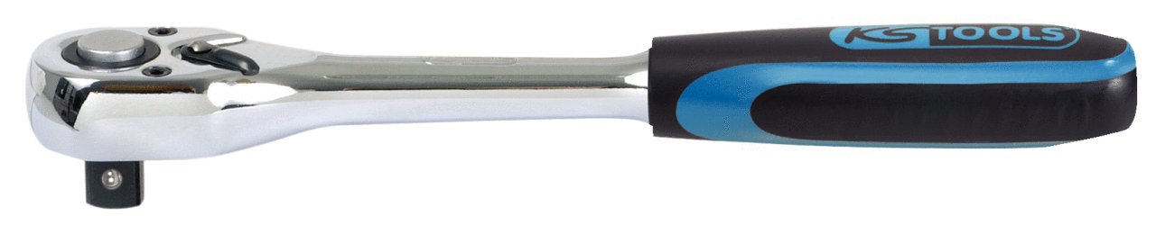KS Tools 918.1490 CHROMEplus Leva a Cricco, 72 Denti, 1/4"