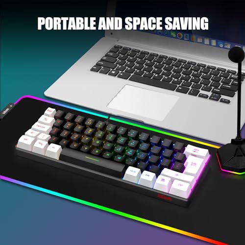 Combo de teclado y mouse para juegos compacto 60% que libera espacio en tu escritorio 2