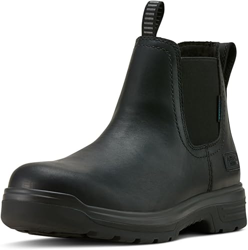 Ariat Botas de trabajo impermeables Turbo Chelsea para hombre