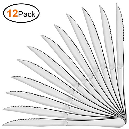 Woaiwo-q Steak Knife Set Steak knives,Stainless Steel Heavy-Duty Dinner Knife set,Mirror Polish, Dishwasher