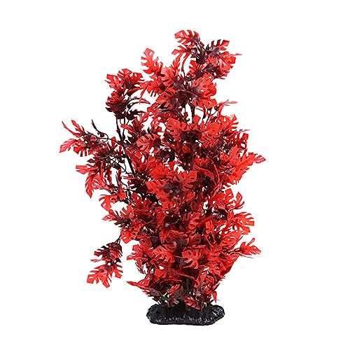 UKCOCO Plants Decor Aquarium Plants, 40cm Aquarium Plants Artificial Fish Tank Plants Fish Tank Ornament for Aquarium Decoration