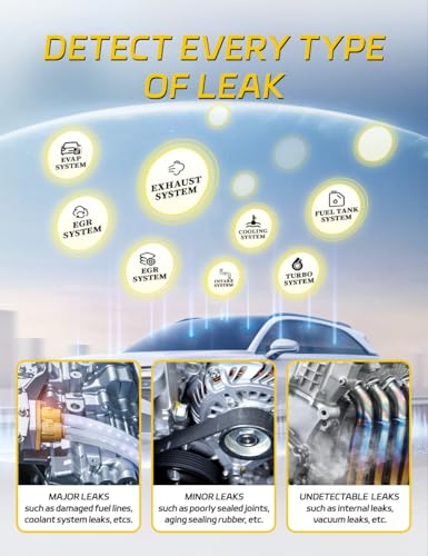 Solary Smoke Machine for Car - DC 12V EVAP Automotive Smoke Tester for Vacuum Leaks