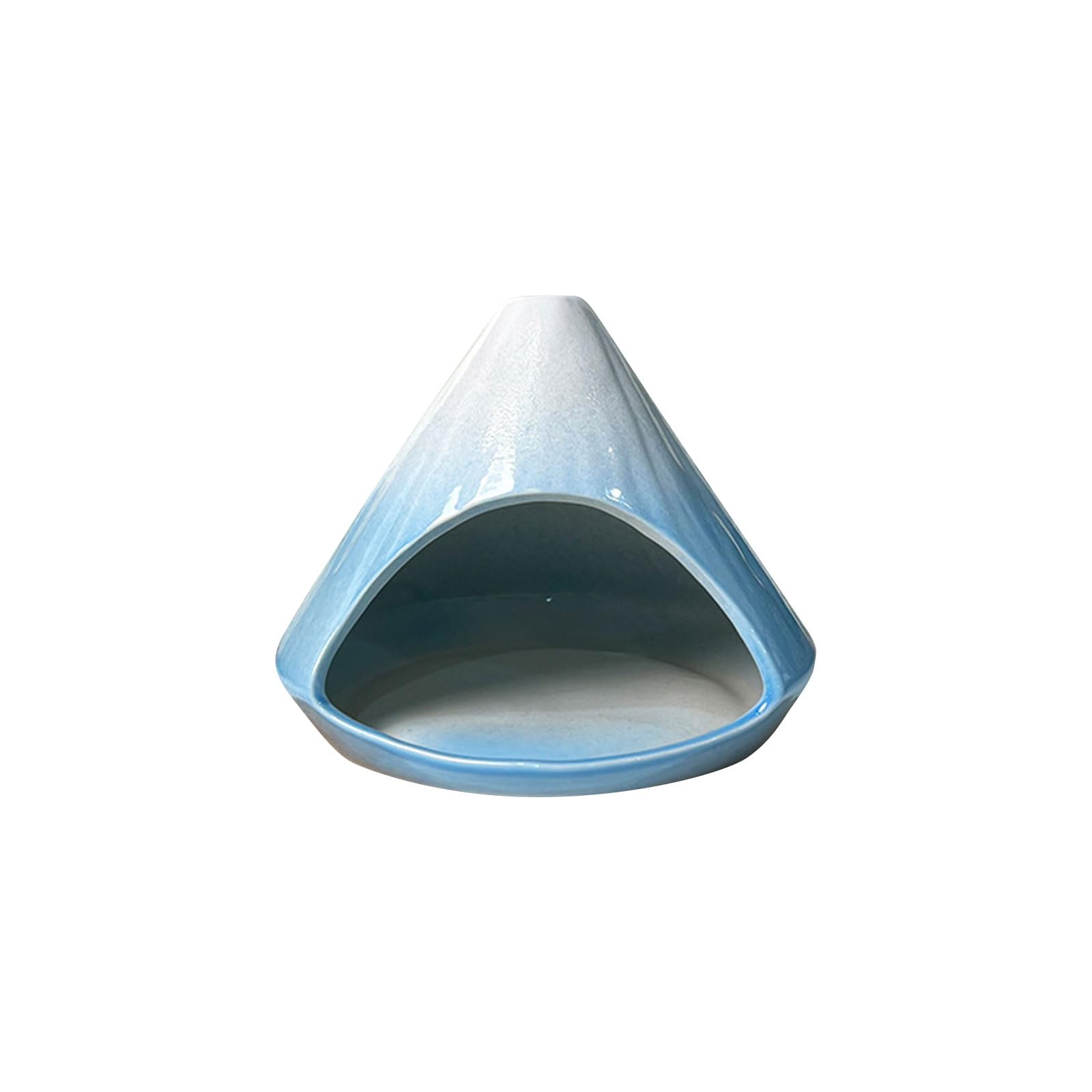 Uikios Cyan Blue Artistic Ceramic Scent Tray Designed For Focused And Creating A Peaceful Environment Indoors Feng Shui Ceramic Scent