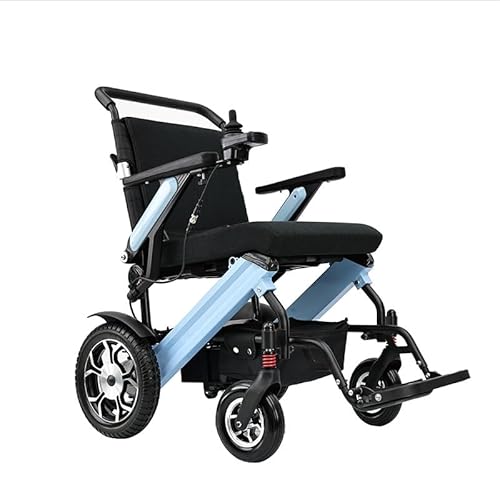 LAJOKING 折りたたみ式電動車椅子 高齢者用 軽量 22kg 24V12AHリチウム電池 時速6km 耐久性 走行距離15km 折りたたみ式電動アシスト四輪車 360°ジョイスティック 通気性 介護 旅行 外出