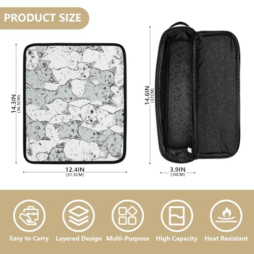 Bolsa para herramientas de cabello resistente al calor y alfombrilla miniatura 4