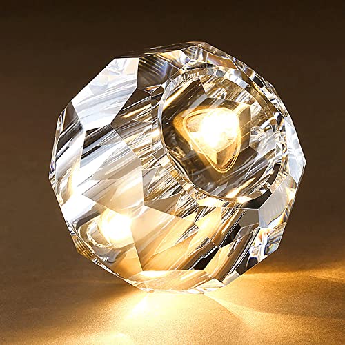 Aplique de pared de iluminación interior estilo nórdico simple con cristal redondo 6