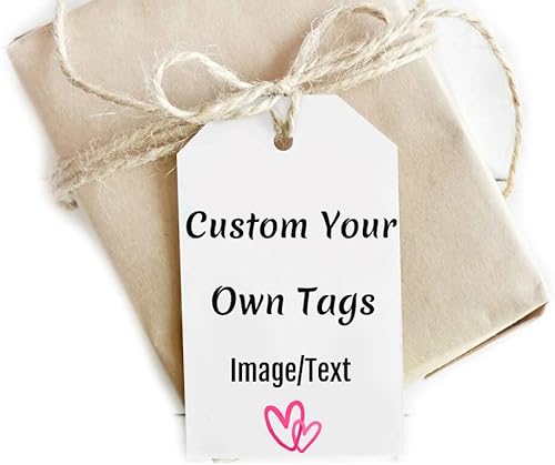 Paquete de 120 etiquetas de papel y papel kraft personalizadas, etiquetas de regalo, novias personalizadas, etiquetas colgantes para celebración de