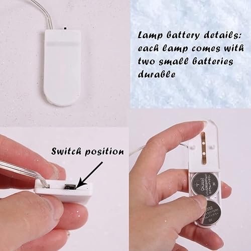 Miniatura 6 de Jlong Árbol de Navidad pequeño con luces de escritorio árbol de sisal en miniatura mini árbol de Navidad mesa de pino botella de árbol de Navidad