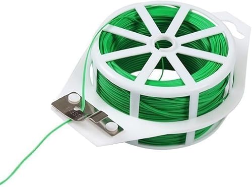 HITHIKA Garden Wire with Dispenser & Wire Cutter, chicken wire, Garden Wire for Climbing Plants | Chicken Wire for Flower Arranging | Easy to Twist Ties (50m, 164ft)
